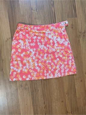 Clover by Bobby Jones Pink Floral Golf Skort Size 6